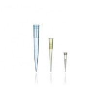 Lab disposable sterile plastic yellow blue white micro pipette tips