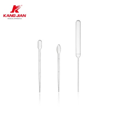 Sterile disposable plastic lab dropper transfer pipettes