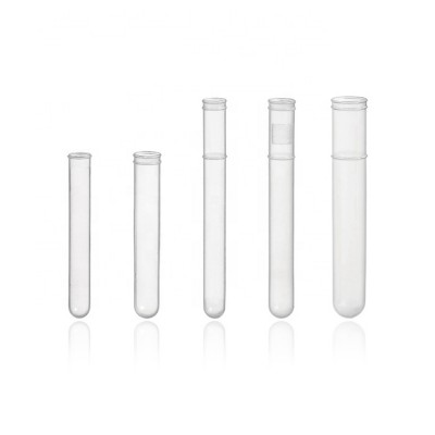 Customized & wholesale round bottom10x75 12x75 ps pe plastic test tube